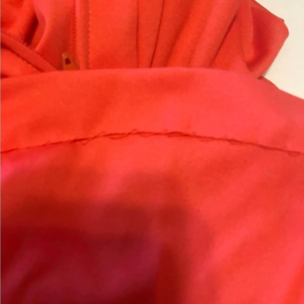 1970s union label polyester dress with balloon sleeves - Picture 5 of 6